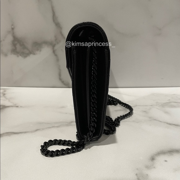 Saint Laurent Monogram Matelassé Leather Wallet On Chain - WOC - Black - Large - Picture 4 of 6